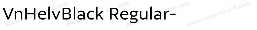 VnHelvBlack Regular字体转换